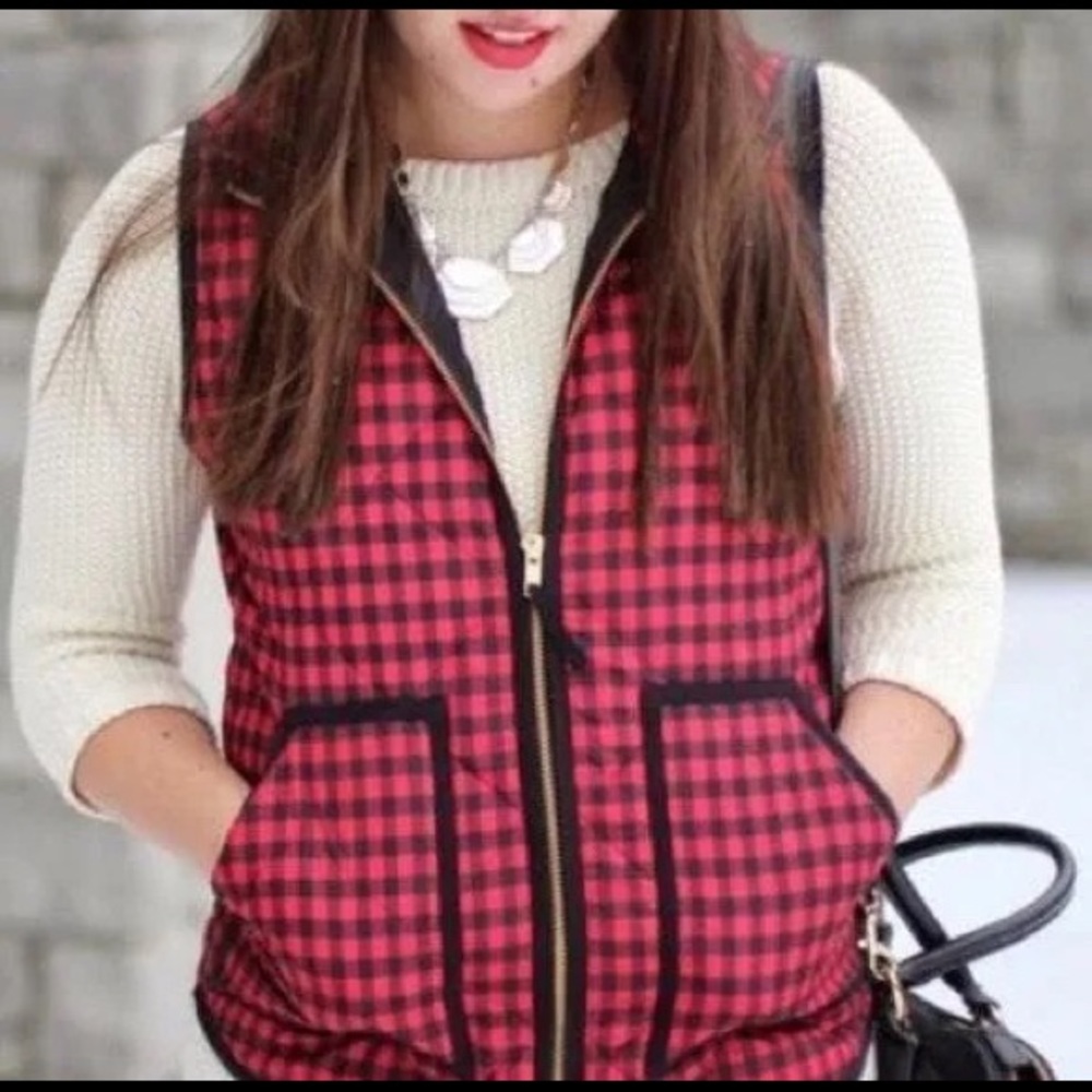 Red JCrew vest